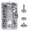 150 PCS Canvas Snap Kit Tool, Metal Screws Snaps Marine Grade 3/8" Socket Stainless Steel Boat Canvas Snaps with 2 PCS Setting Tool for Boat Cover Furniture (150 PCS)